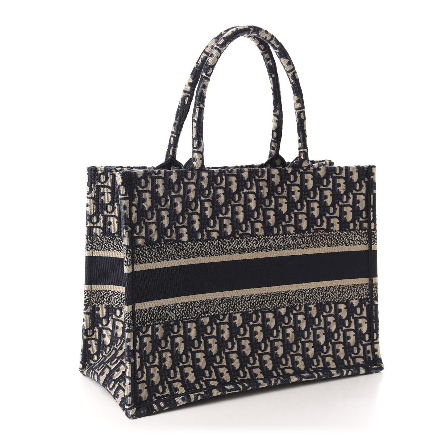 Oblique Medium Book Tote Blue Multicolor