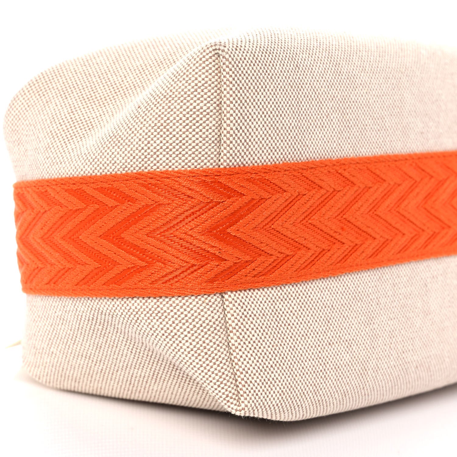 Hermes Canvas Small Bride-A-Brac Pouch Natural Orange 6 of 8