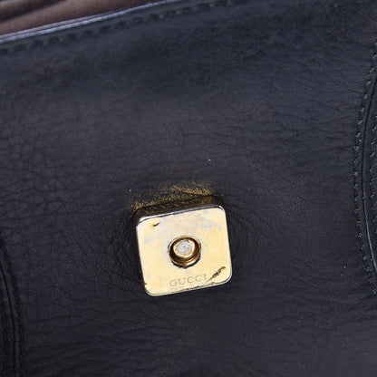 Gucci Calfskin Horsebit Chain Clutch Black 17 of 19