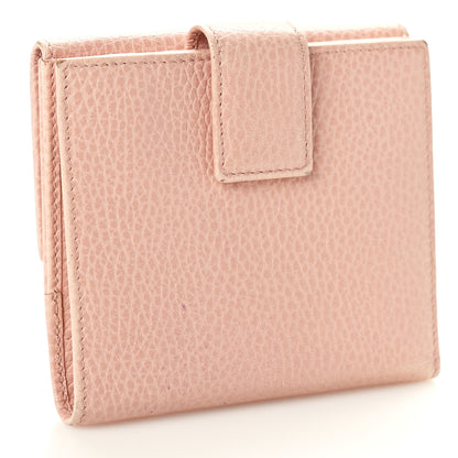 Gucci Dollar Calfskin Double G French Flap Wallet Perfect Pink 3 of 8