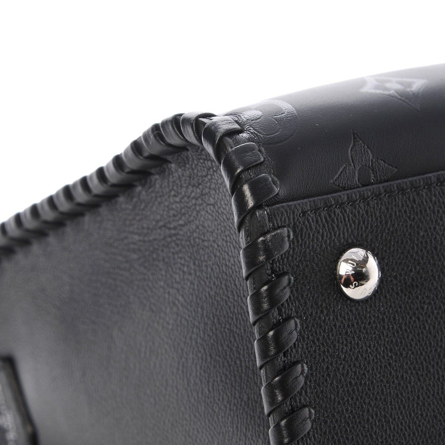 Monogram Cuir Plume Very Zipped Tote Black