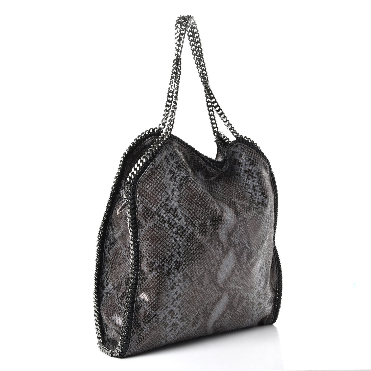 Stella McCartney Eco Python Big Falabella Tote Dark Grey 4 of 9