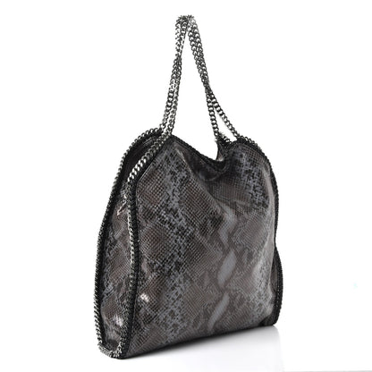 Stella McCartney Eco Python Big Falabella Tote Dark Grey 4 of 9