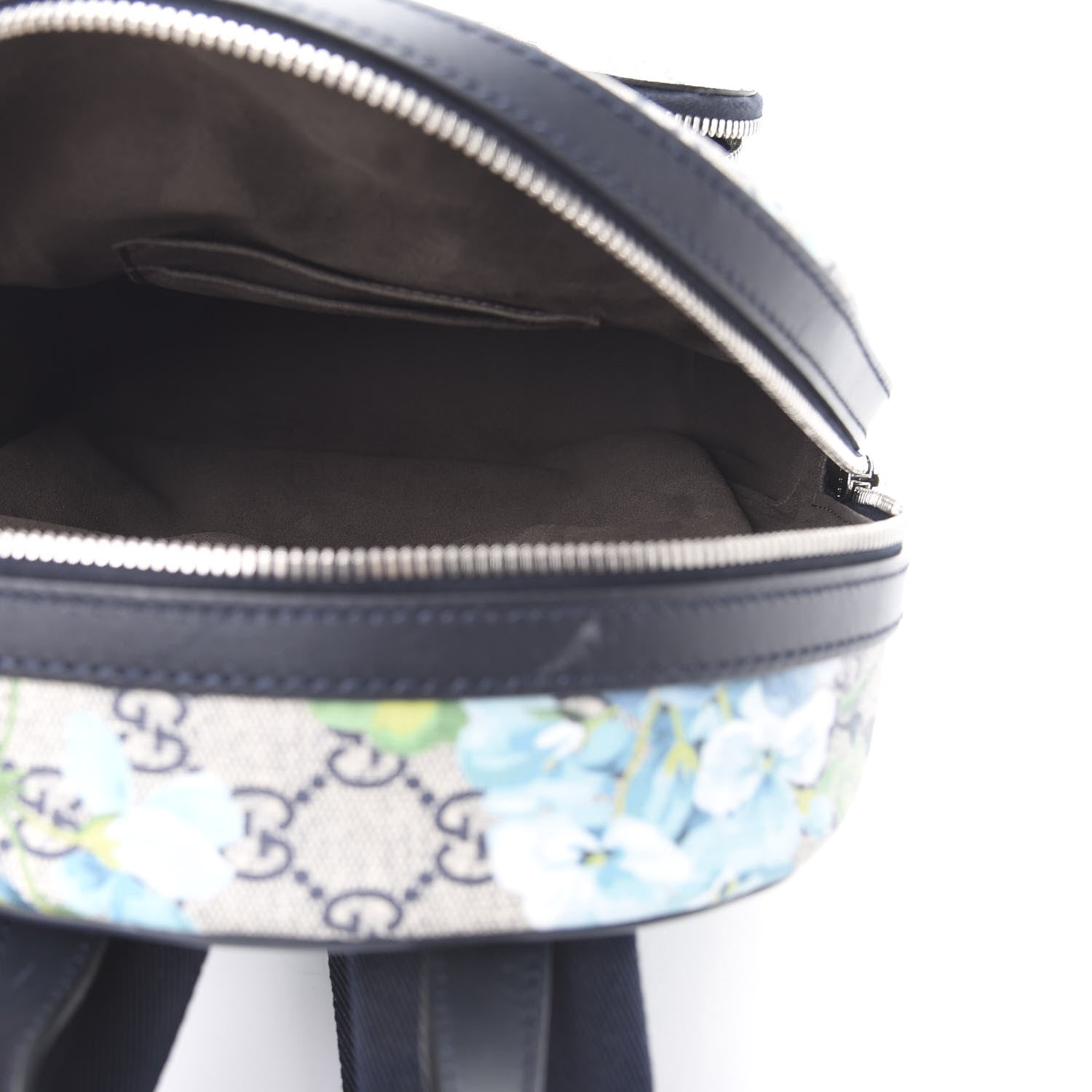 Gucci GG Supreme Monogram Blooms Small Day Backpack Blue 4 of 11