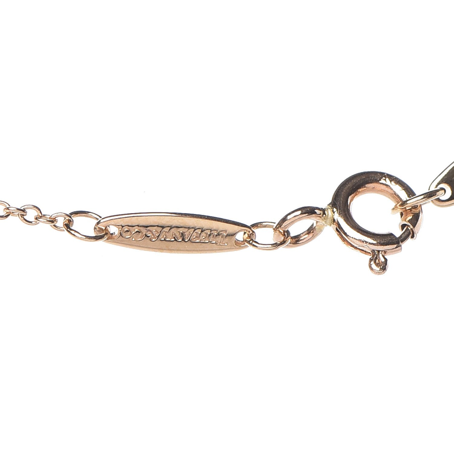 Tiffany 18K Yellow Gold Diamond .05ct Elsa Peretti Diamonds by the Yard Pendant Necklace 7 of 8