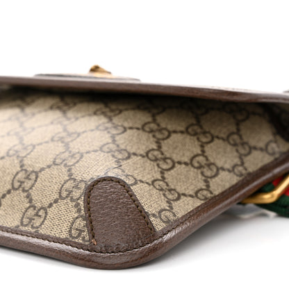 Gucci GG Supreme Monogram Neo Vintage Web Belt Bag Brown 10 of 10