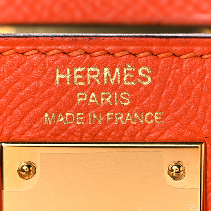 Hermes Epsom Kelly Sellier 28 Orange Poppy 23 of 42