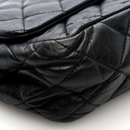 Chanel Aged Calfskin Quilted 2.55 Reissue 225 Hanger Flap Black 9 of 10