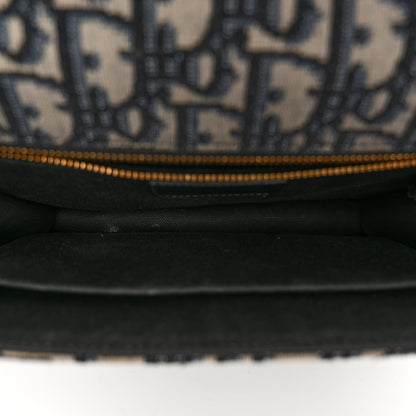 Christian Dior Oblique 30 Montaigne Flap Bag Blue 5 of 9