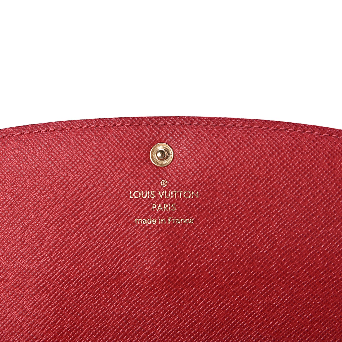 Damier Ebene Emilie Wallet Red