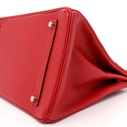 Hermes Epsom Birkin 35 Rouge Casaque 10 of 12