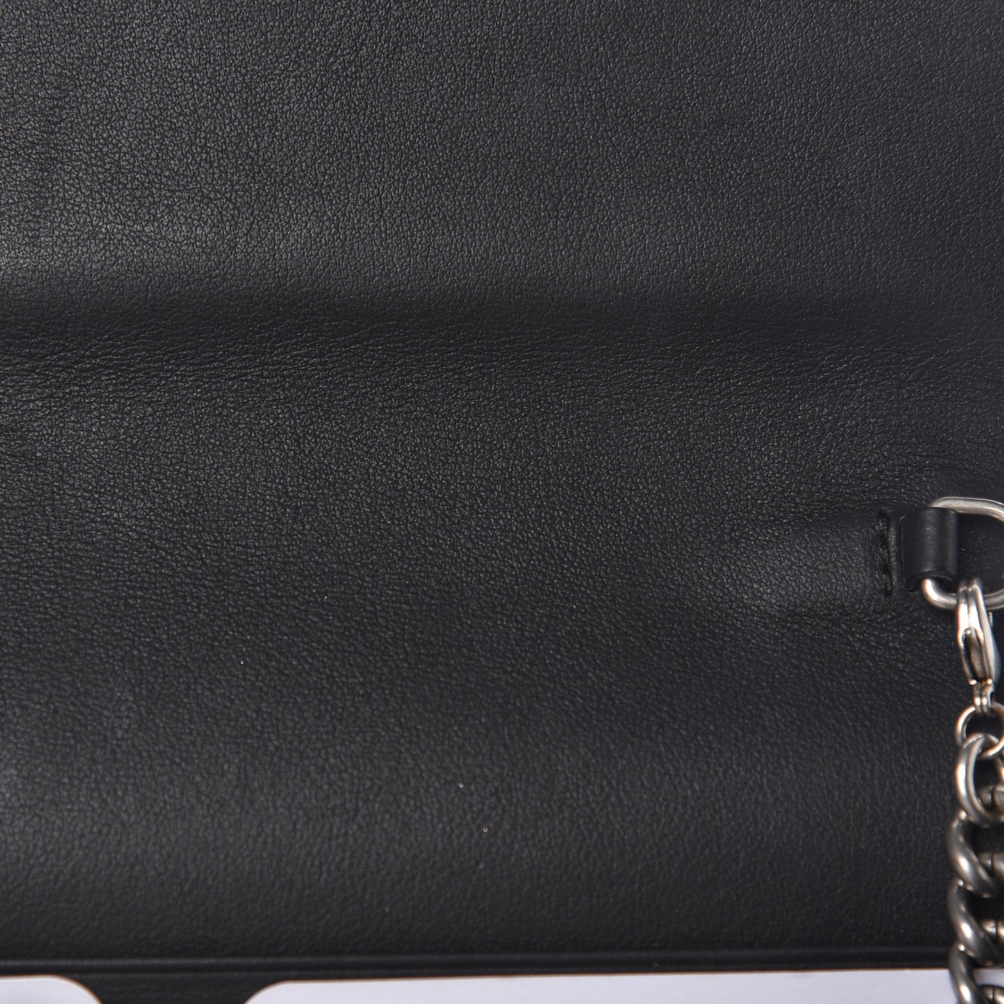 GG Supreme Monogram Mini Dionysus Chain Wallet Beige Black