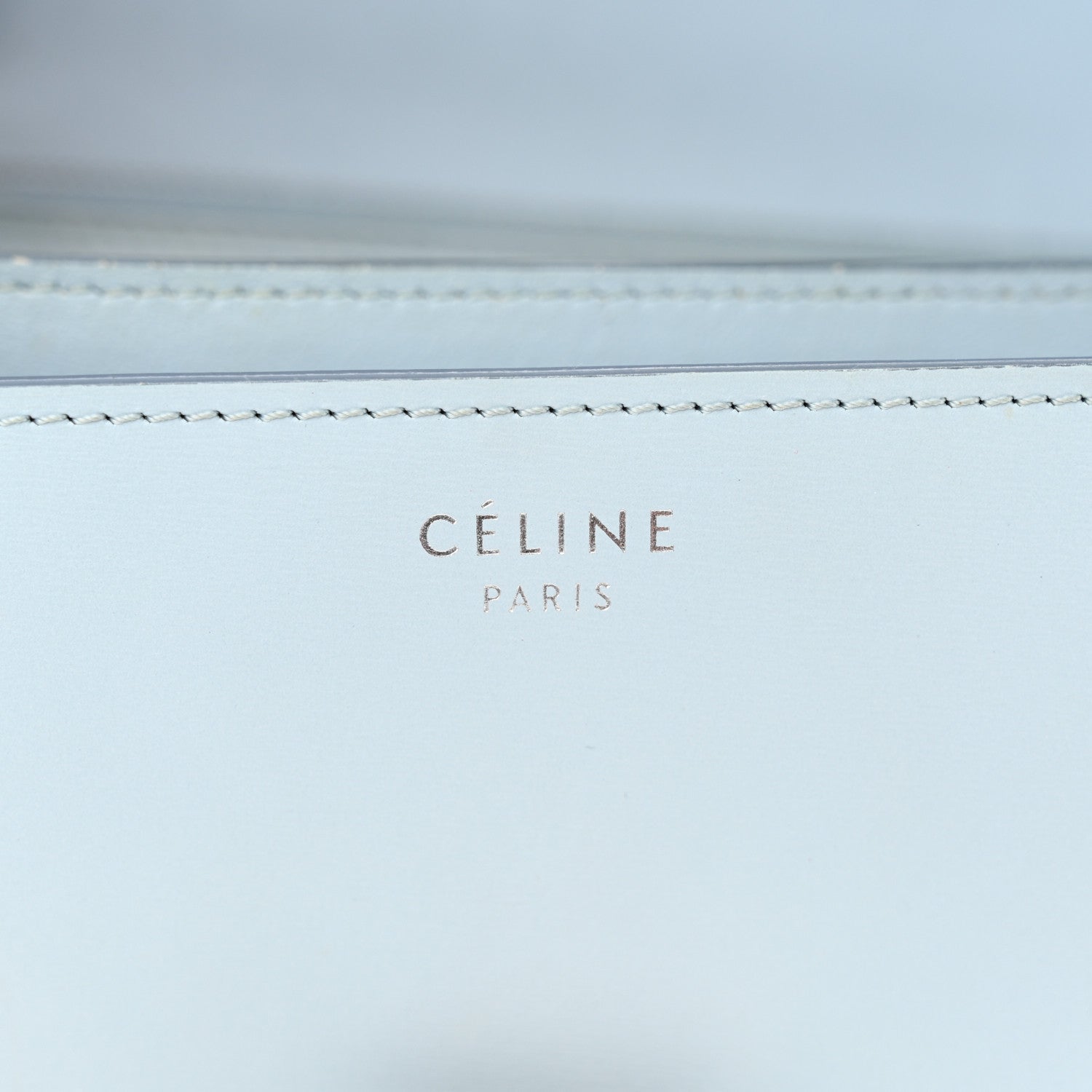 Celine Box Calfskin Medium Classic Box Flap Bag Sky 7 of 16