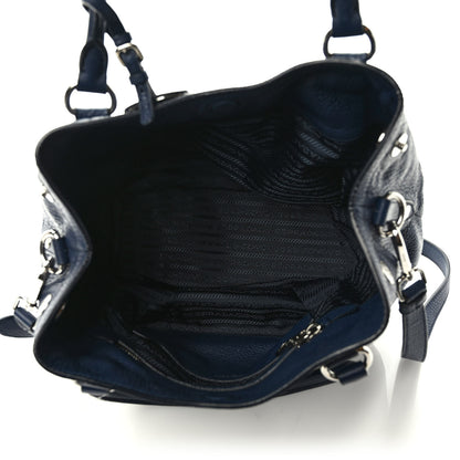 Prada Vitello Daino Satchel Baltico 5 of 10