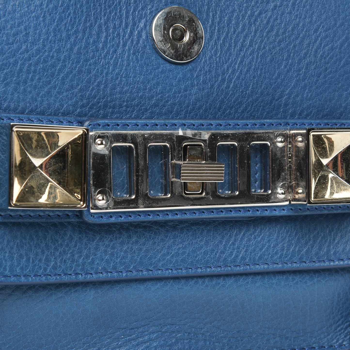 Calfskin PS11 Classic Shoulder Bag Peacock