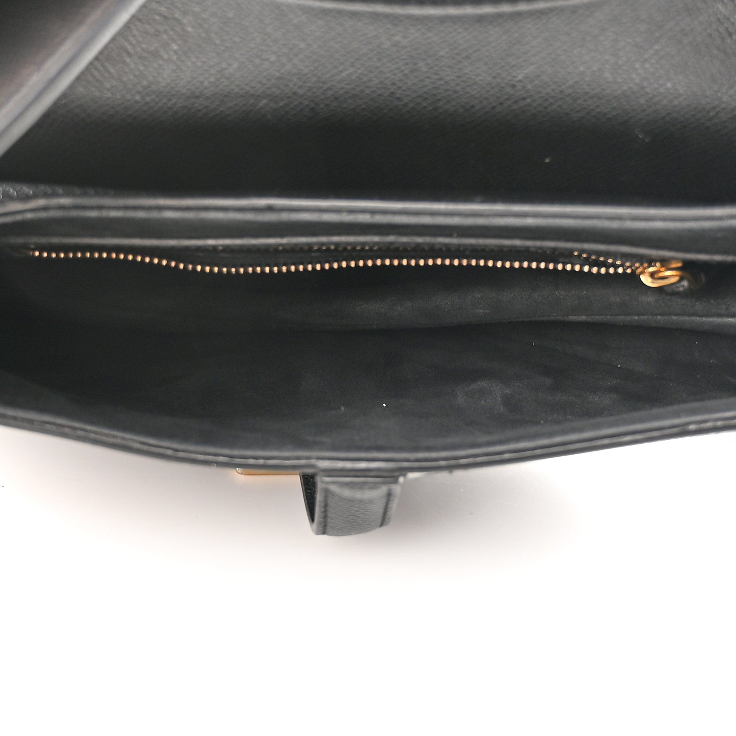 Christian Dior Grained Calfskin Saddle Bag Black 5 of 15