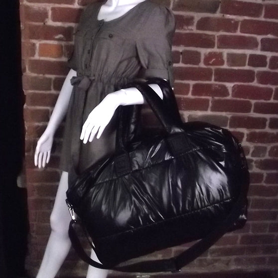 Nylon Coco Cocoon Duffle Bag Black
