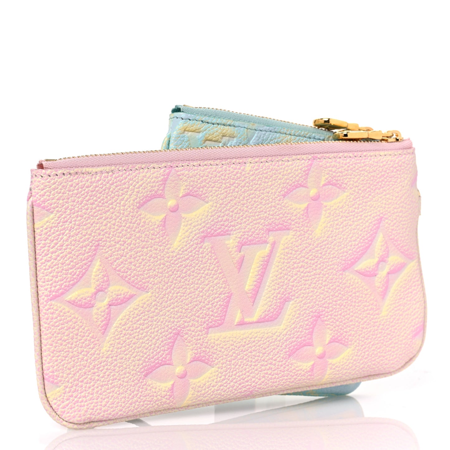 Empreinte Monogram Summer Stardust Trio Pouch Pink Water Green Lilas