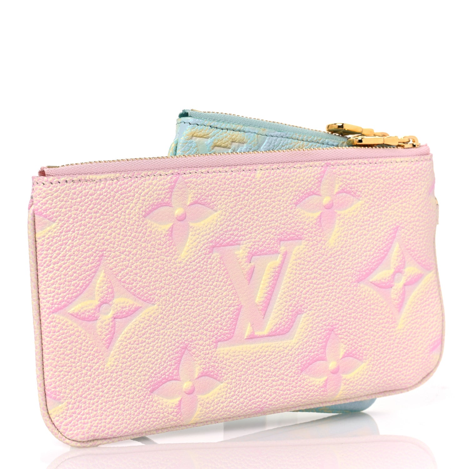 Louis Vuitton Empreinte Monogram Summer Stardust Trio Pouch Pink Water Green Lilas 3 of 8