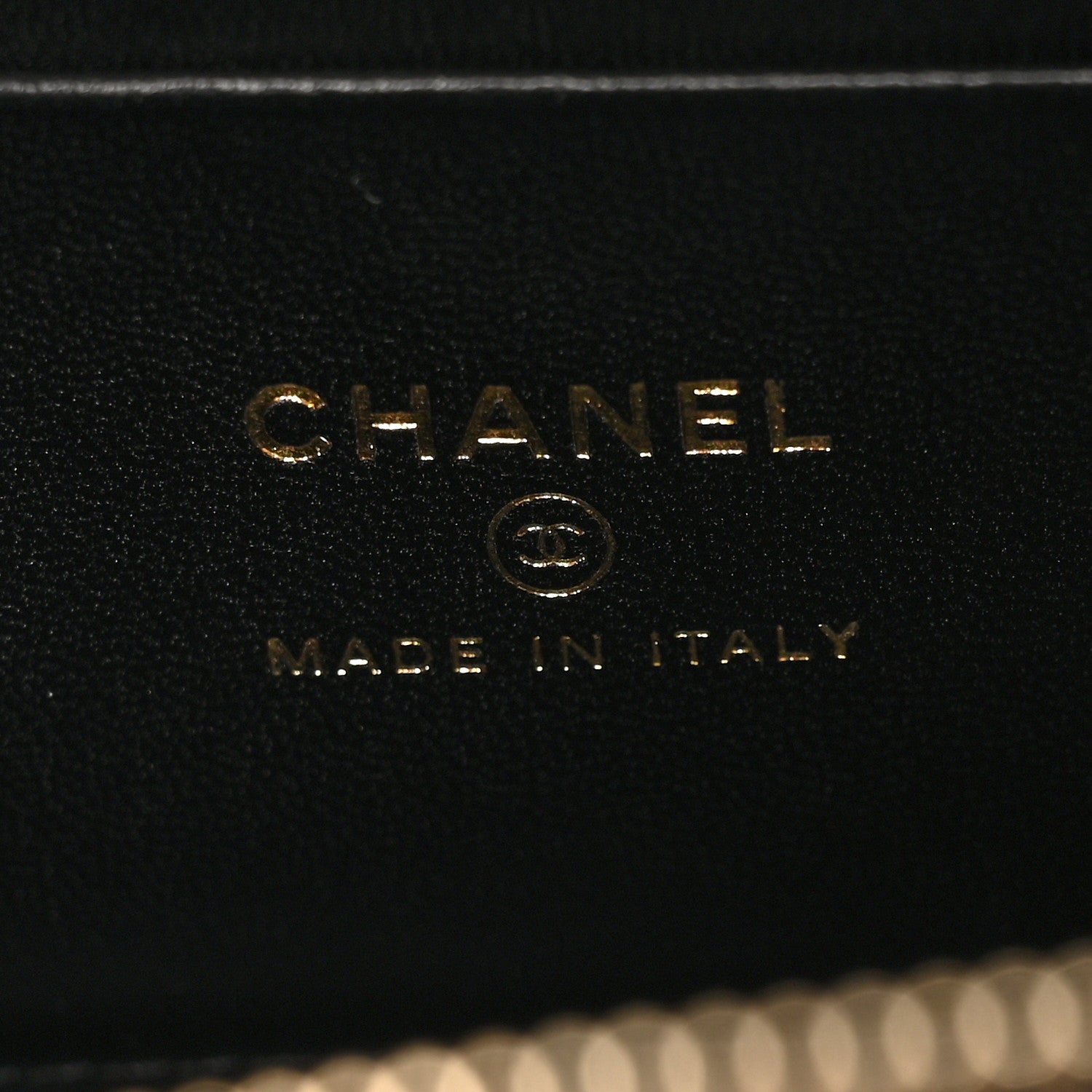 Chanel Tweed Pearl Crush Small Vanity Case With Chain Black White 8 of 12