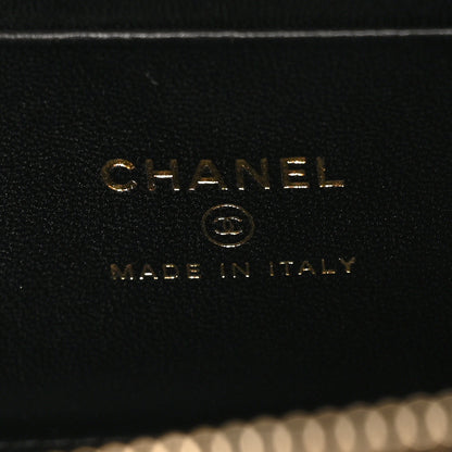Chanel Tweed Pearl Crush Small Vanity Case With Chain Black White 8 of 12