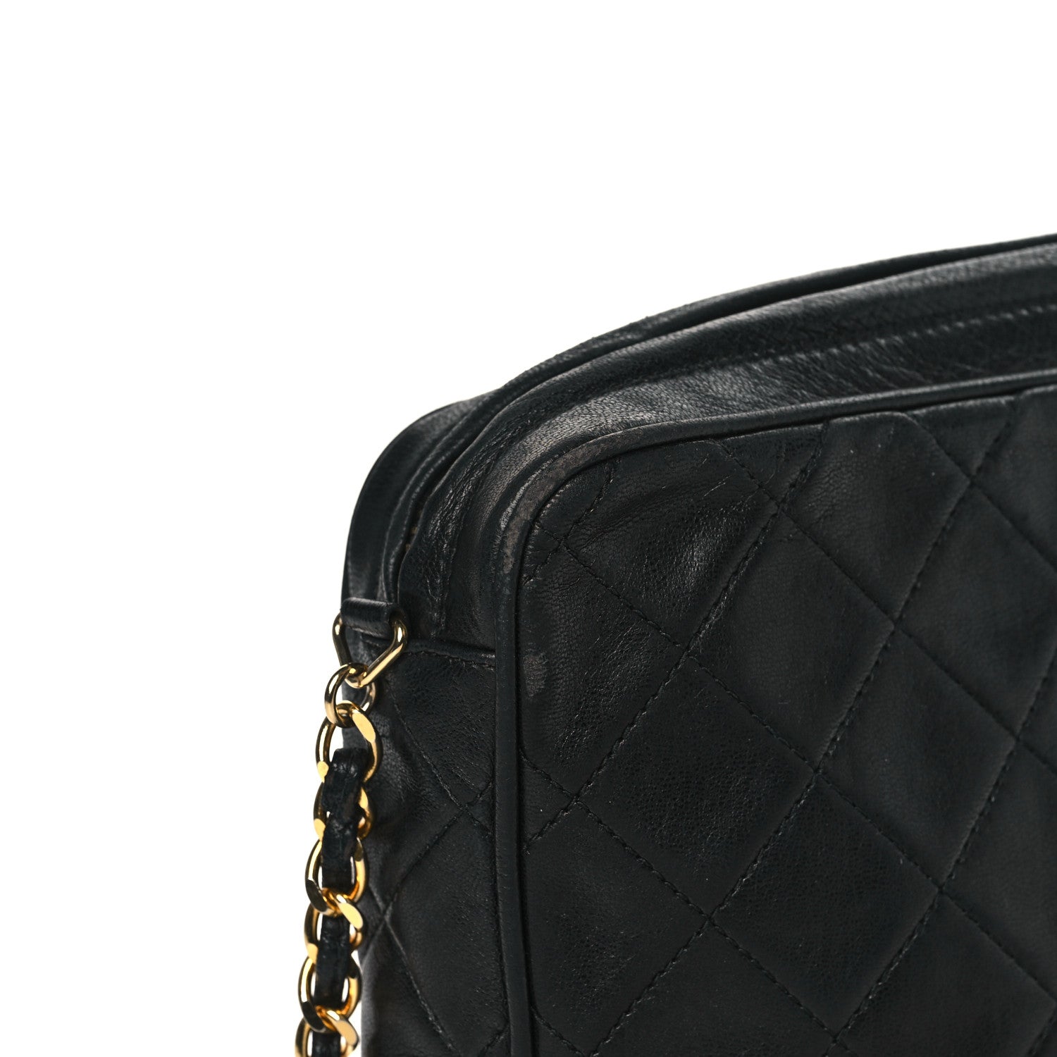 Chanel Lambskin Quilted Tassel Camera Case Navy 11 of 11