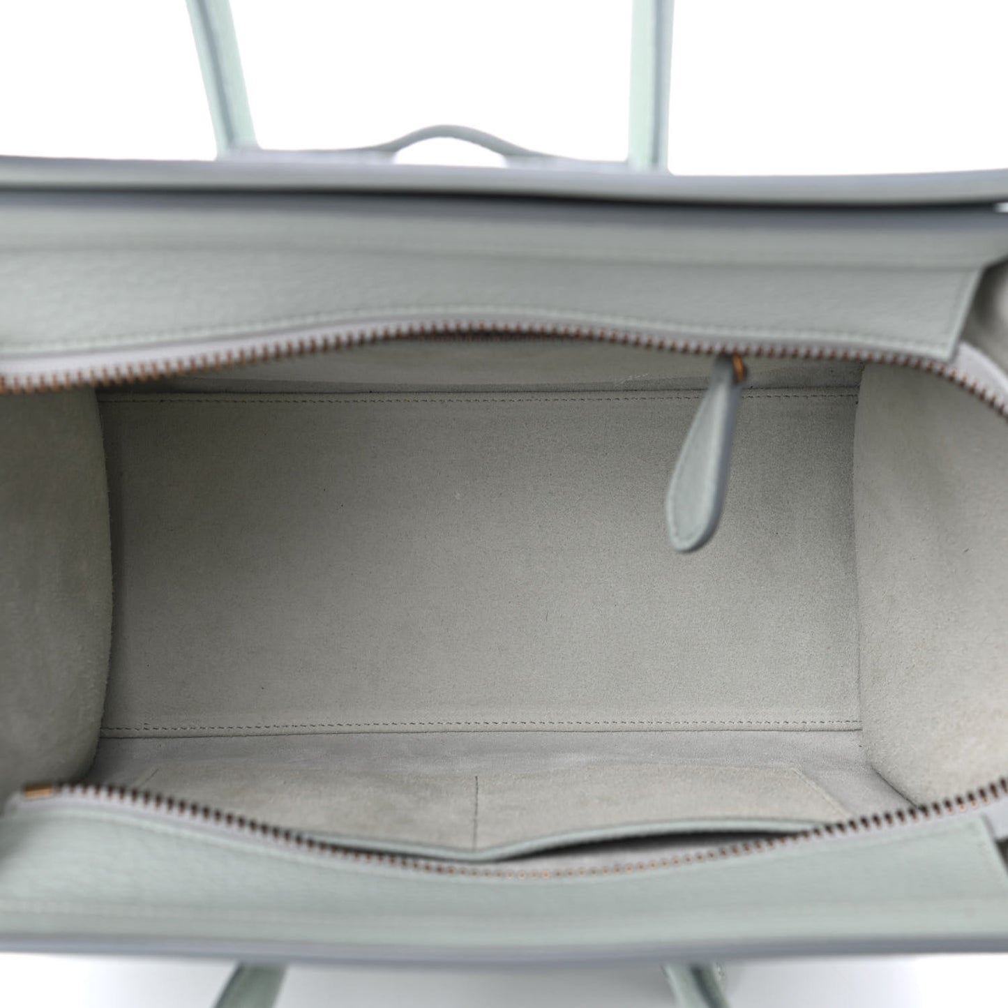 Drummed Calfskin Micro Luggage Jade