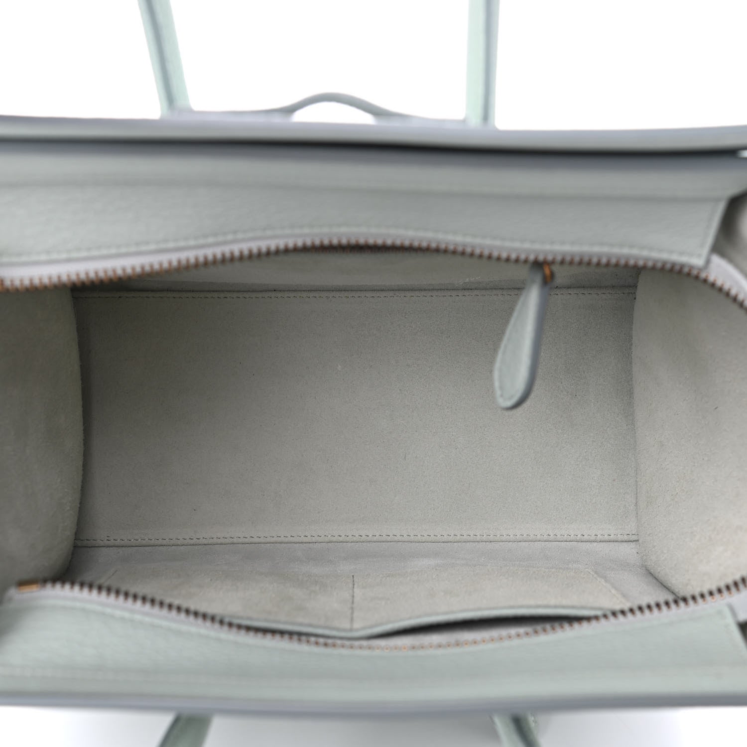 Celine Drummed Calfskin Micro Luggage Jade 4 of 8