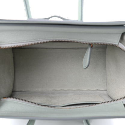 Celine Drummed Calfskin Micro Luggage Jade 4 of 8
