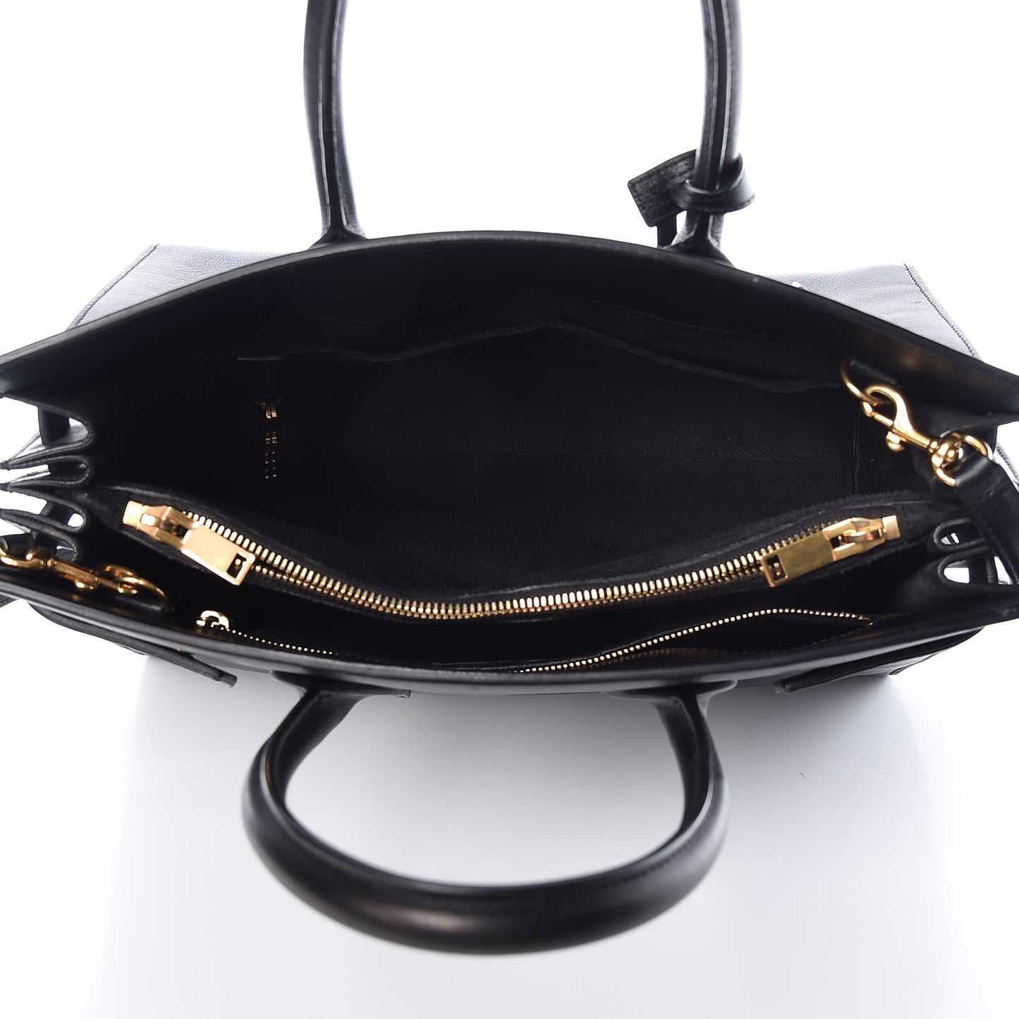 Calfskin Small Sac De Jour Black