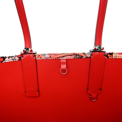 Christian Louboutin Patent Calfskin Small Oh Xtian Cabata Tote Red 9 of 11