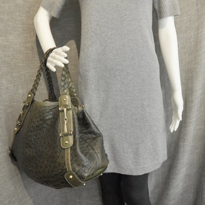 Gucci Ostrich Pelham Tote 3 of 10