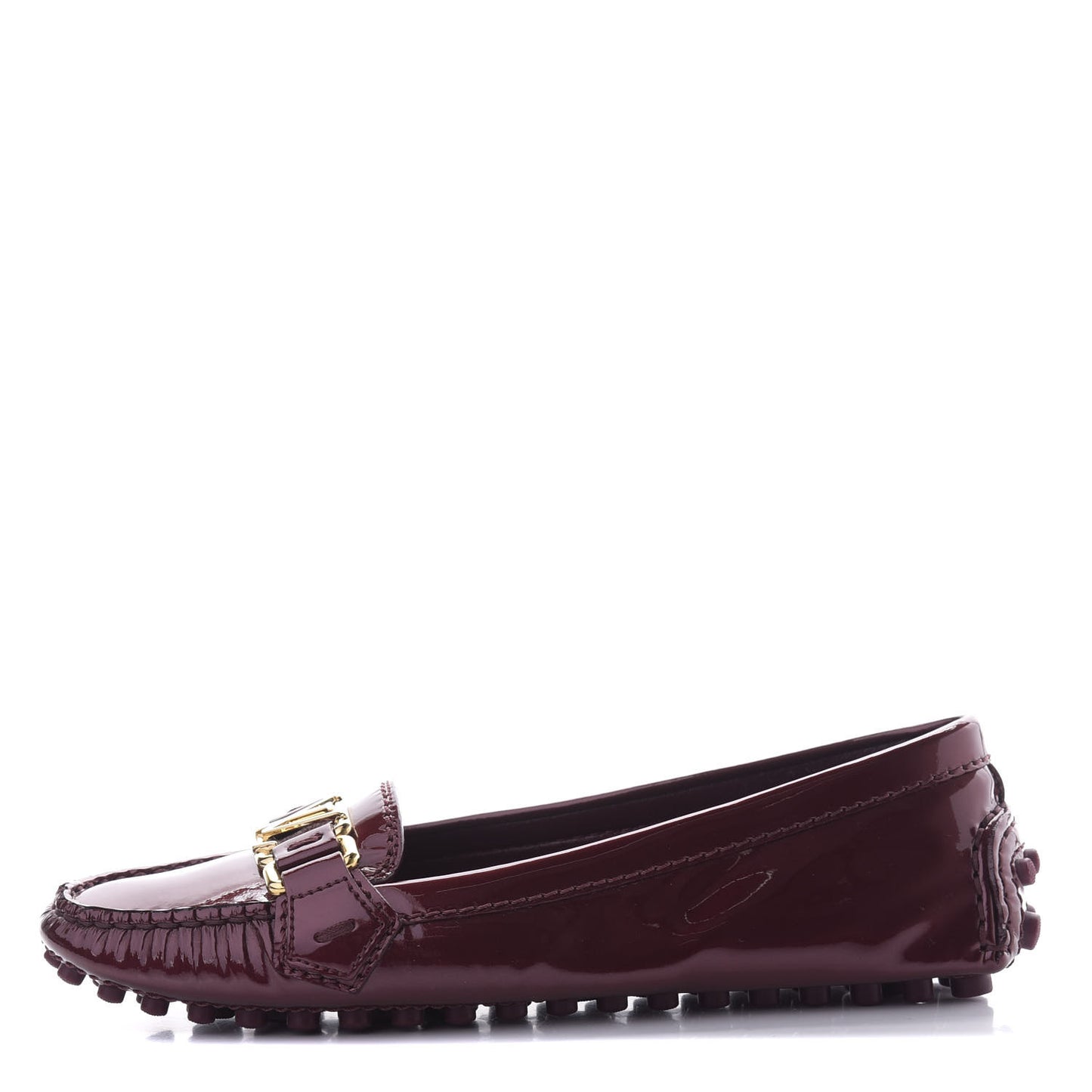 Patent Calfskin Oxford Loafers 34 Rouge Fauviste