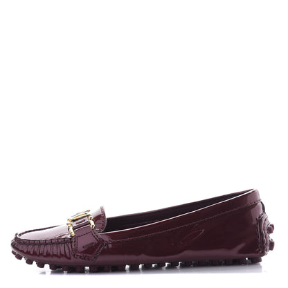 Louis Vuitton Patent Calfskin Oxford Loafers 34 Rouge Fauviste 1 of 10