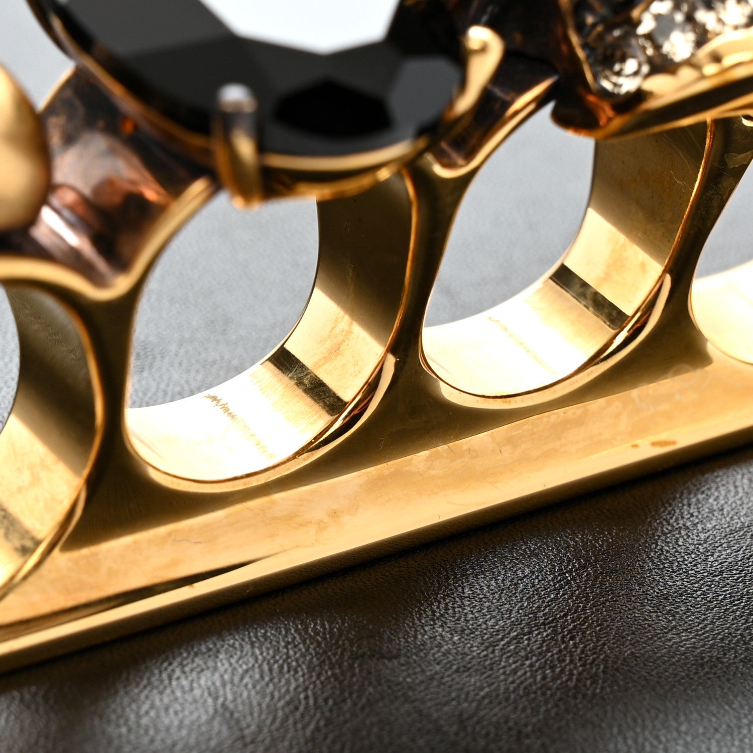 Alexander McQueen Calfskin Knuckle Crossbody Black 11 of 12