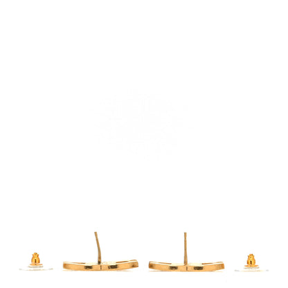 Chanel Textured CC Earrings Gold 3 of 4