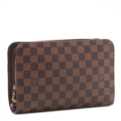 Louis Vuitton Damier Ebene Pochette Saint Louis Clutch 2 of 7