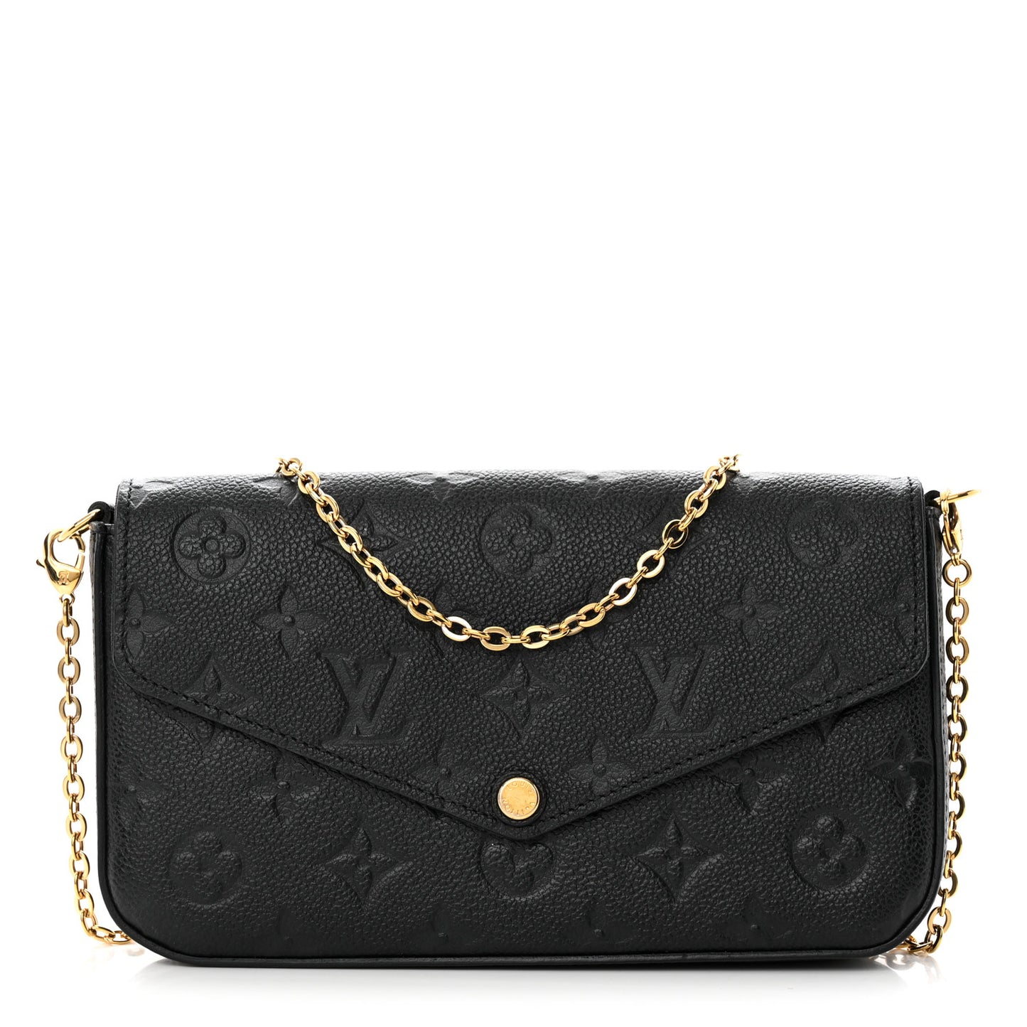 Empreinte Pochette Felicie Chain Wallet Black