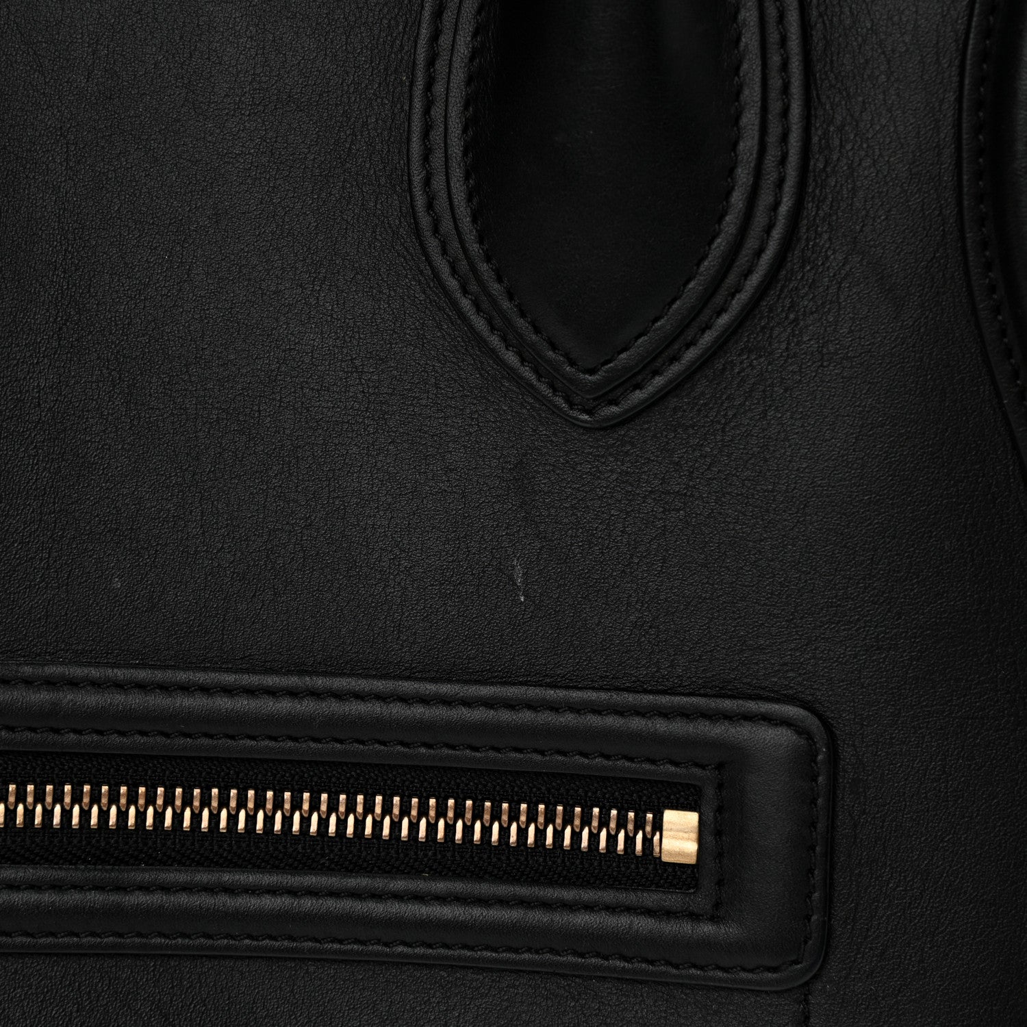 Celine Smooth Calfskin Mini Luggage Black 12 of 15