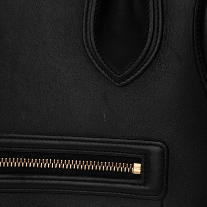 Celine Smooth Calfskin Mini Luggage Black 12 of 15