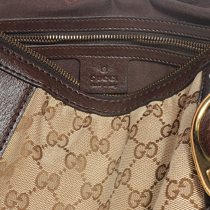 Gucci Monogram Interlocking G Tote Dark Brown 7 of 9