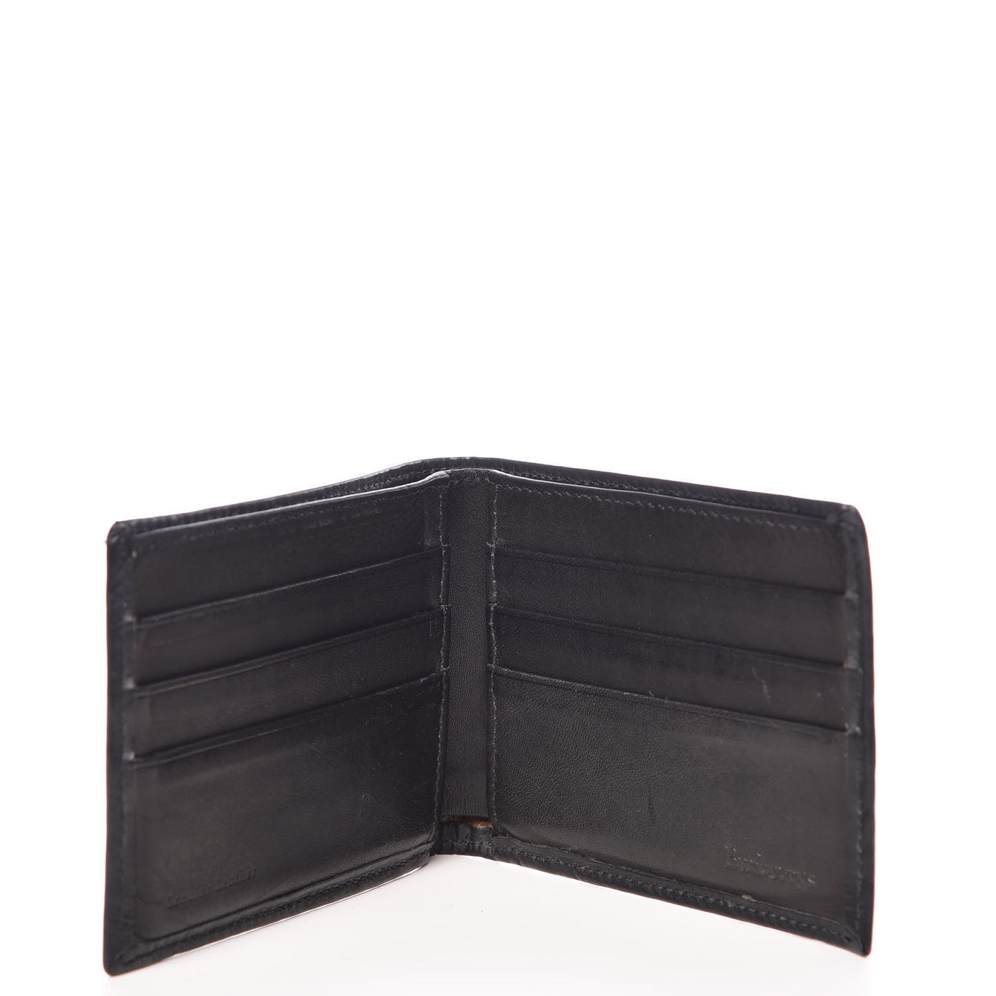 Calfskin Bi-Fold Wallet Black