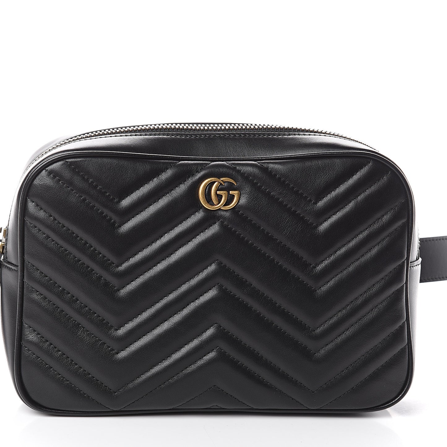 Calfskin Matelasse Mens GG Marmont Belt Bag 90 36 Black