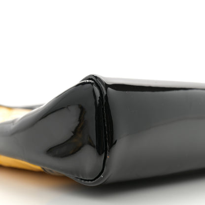 Chanel Patent Calfskin Quilted Mini 31 Shopping Bag Yellow Black 9 of 11