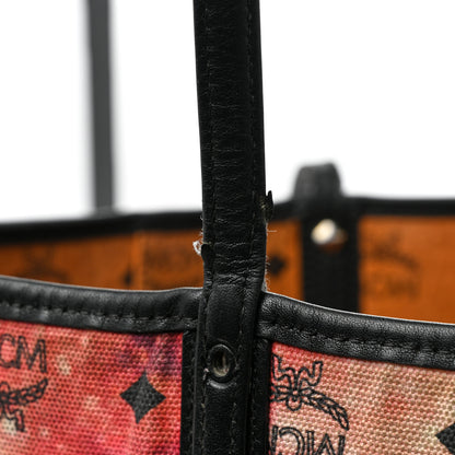 MCM Galaxy Visetos Medium Project Reversible Shopper Tote Cognac Multicolor 25 of 25