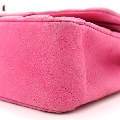Chanel Iridescent Caviar Quilted Medium Double Flap Pink 10 of 16