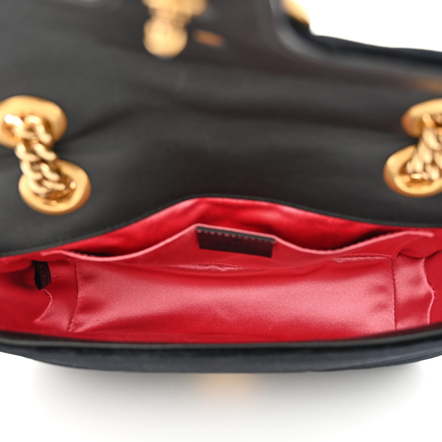 Gucci Velvet Matelasse Mini GG Marmont Shoulder Bag Black 5 of 10