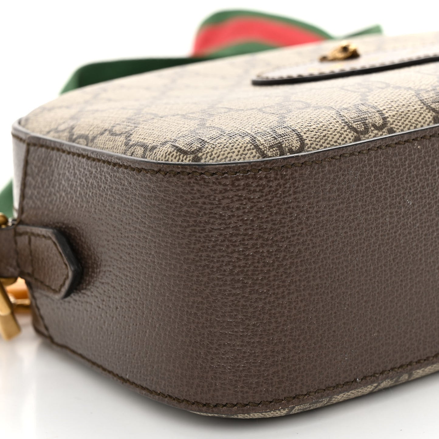 GG Supreme Monogram Web Neo Vintage Shoulder Bag Beige New Acero Crop