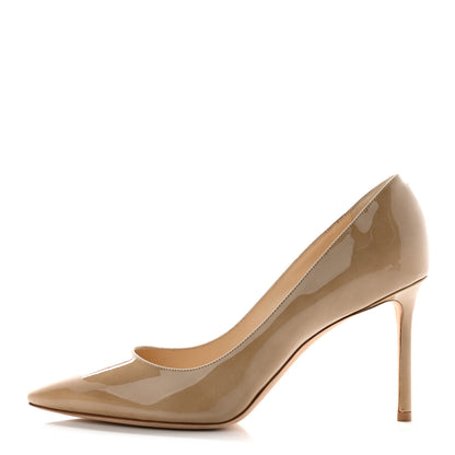 Jimmy Choo Patent Romy 85 Pumps 39.5 Nude 1 of 11