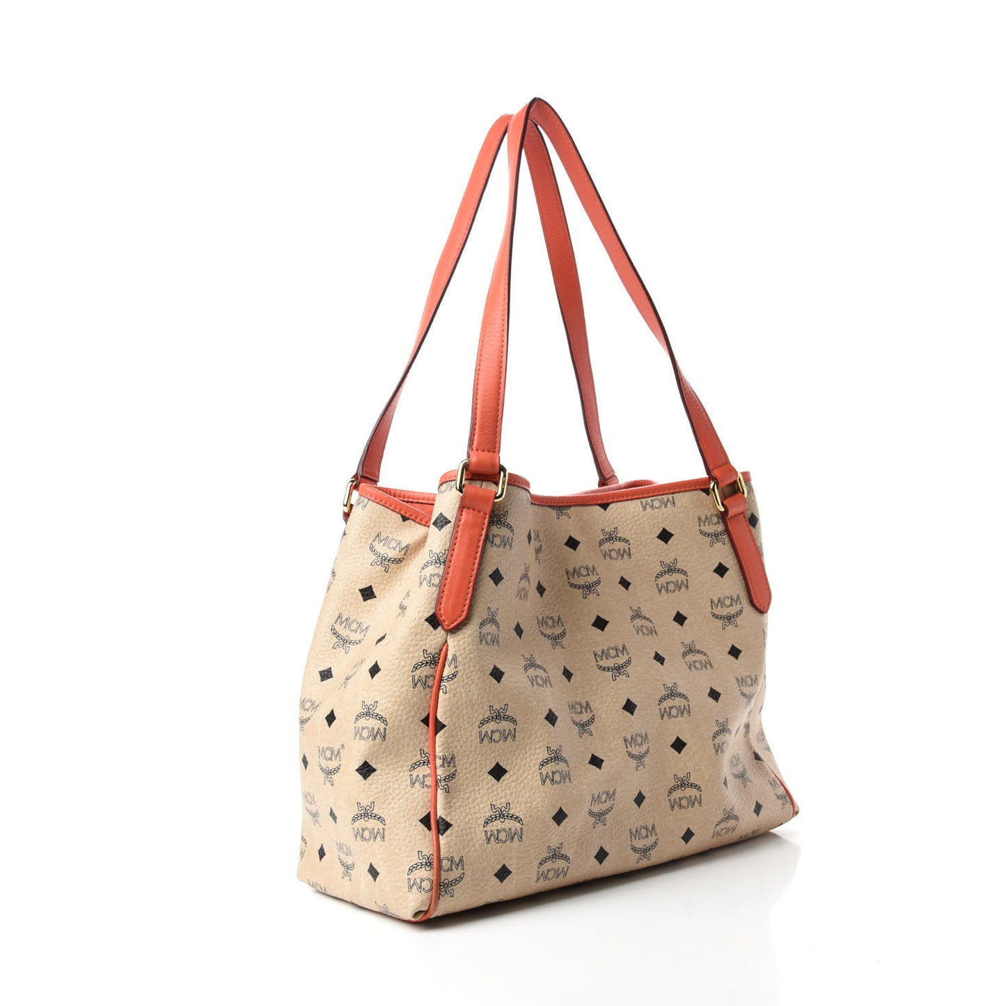 Visetos Shopping Tote Beige Orange